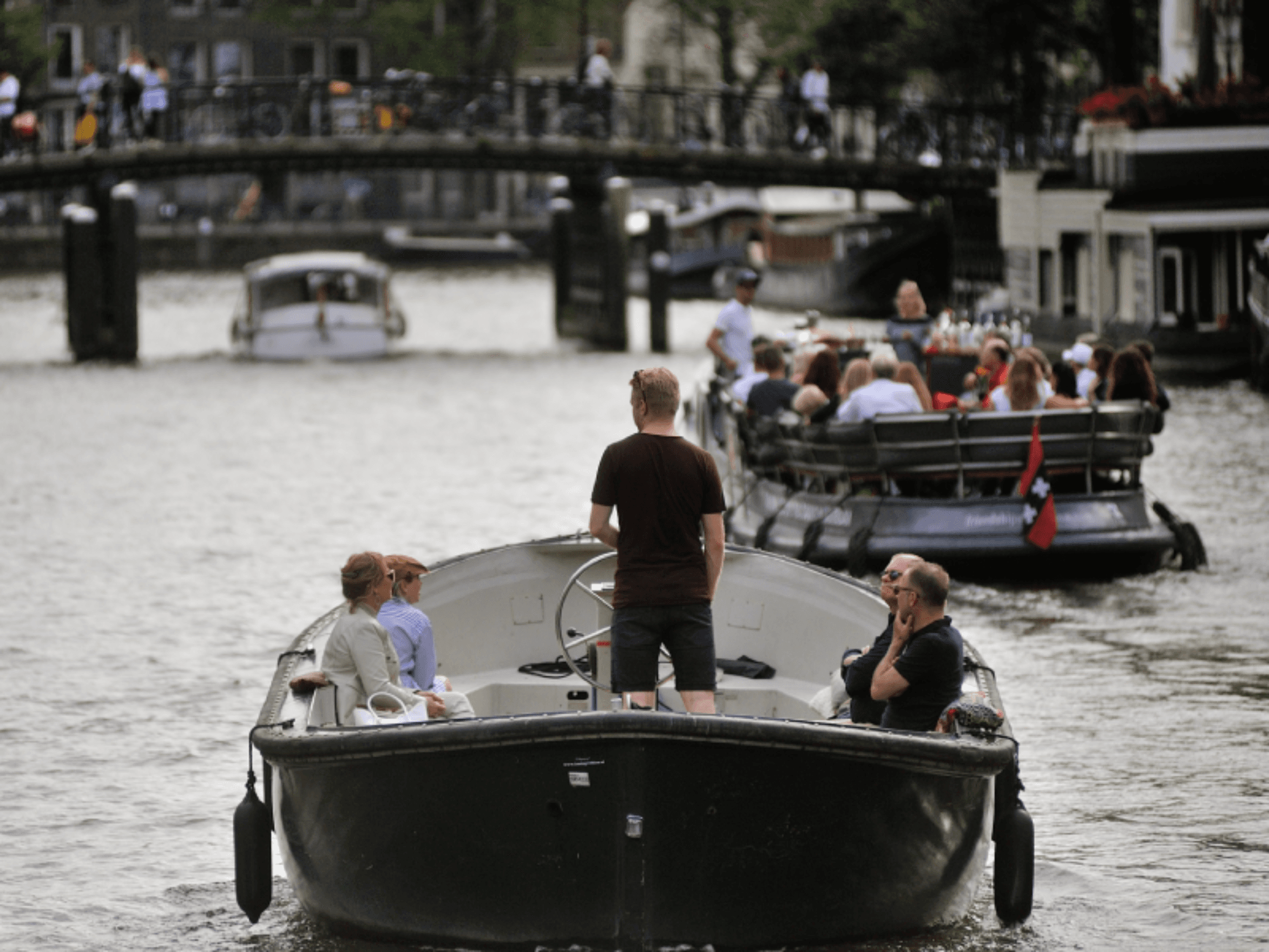 Boat in Amsterdam